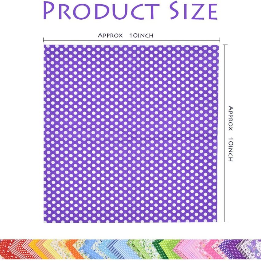 Quilting Cotton Fabric Squares 42 Pack Floral