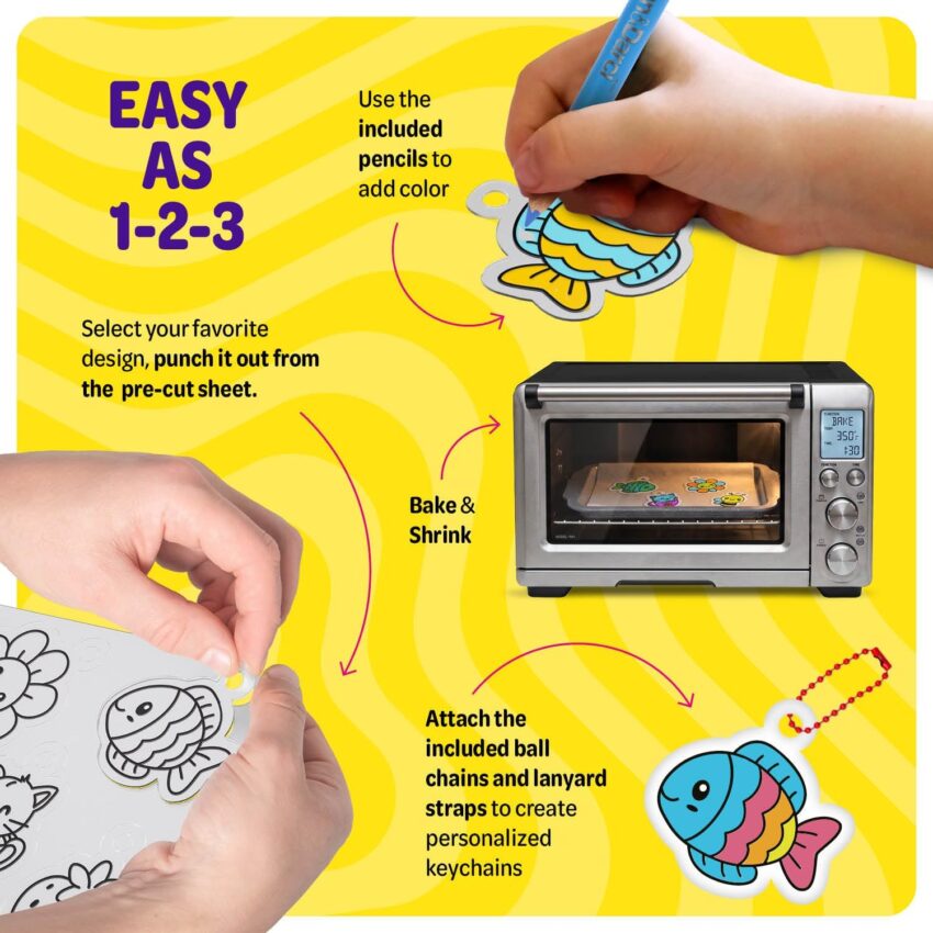Shrinky Magic Craft Kit for Kids Birthday Gifts