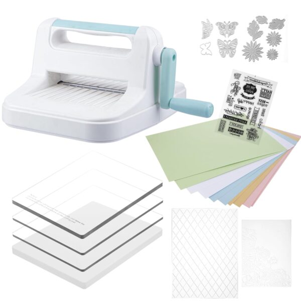 Blue Manual Crafting Fabric Die Cutting Machine