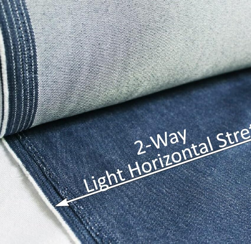 Navy Blue Denim Fabric One Yard Material