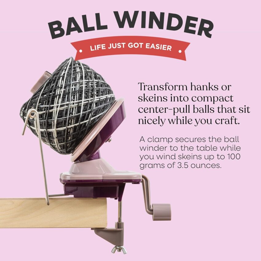 Manual Yarn Ball Winder for Crochet Knitting