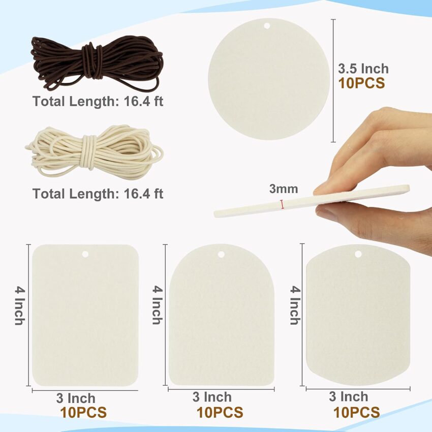 Sublimation Blank Air Fresheners Heat Press Craft Set