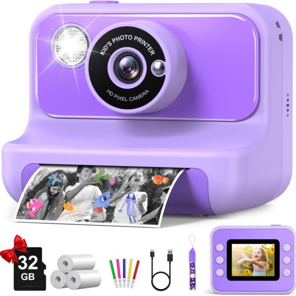 Kids Instant Print Camera Digital Craft Photo Kit