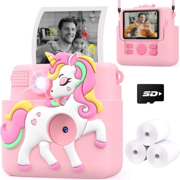 Kids Instant Print Camera FHD Digital Craft Kit