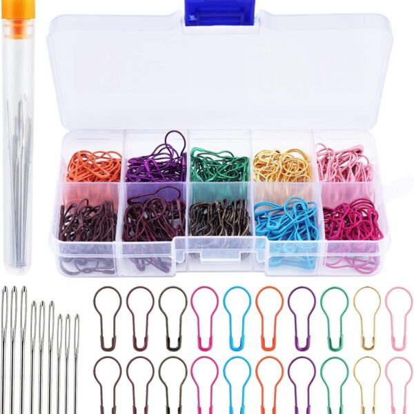 Metal Safety Pin Stitch Markers for Crocheting