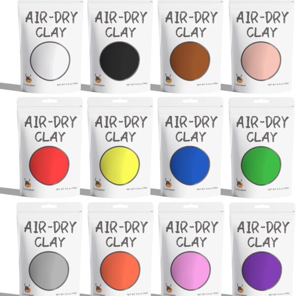 Air Dry Clay 12 Colors 2.6lb Set