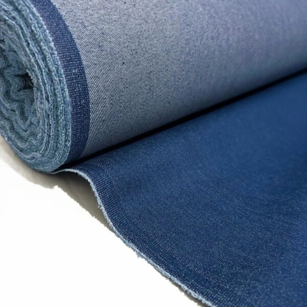 Indigo Blue Denim Cotton Fabric Three Yard