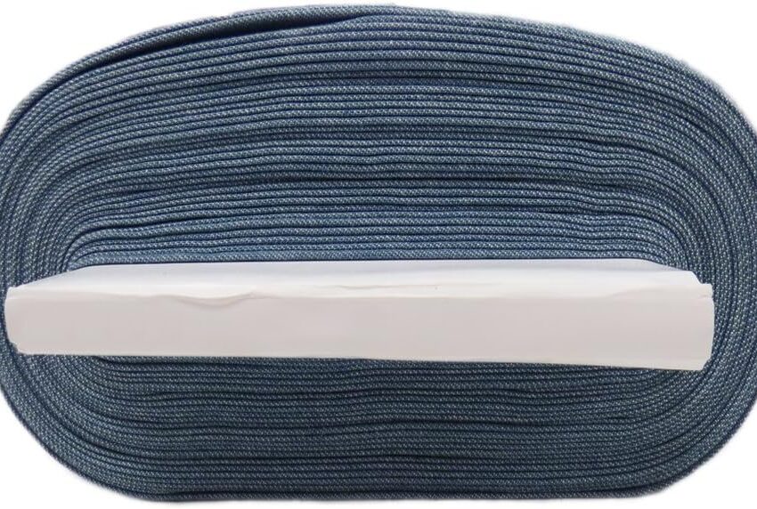 Powder Blue Denim Cotton Fabric Five Yard