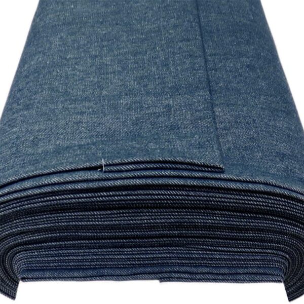 Powder Blue Denim Cotton Fabric Five Yard