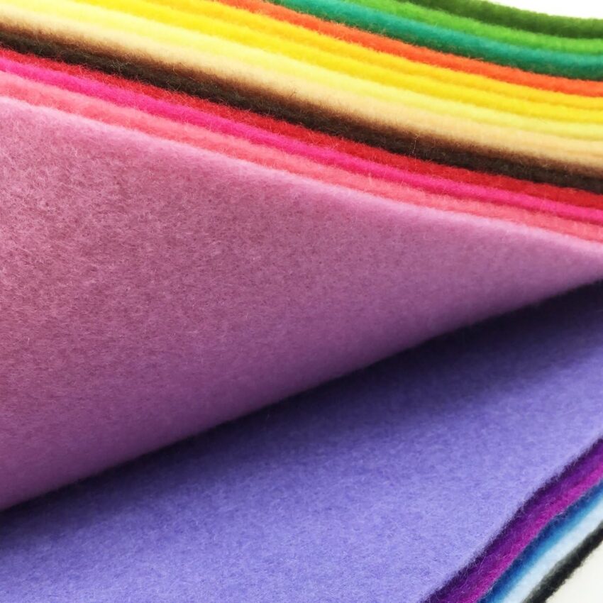 Assorted Soft Felt Crafting Fabric Sheets Pack