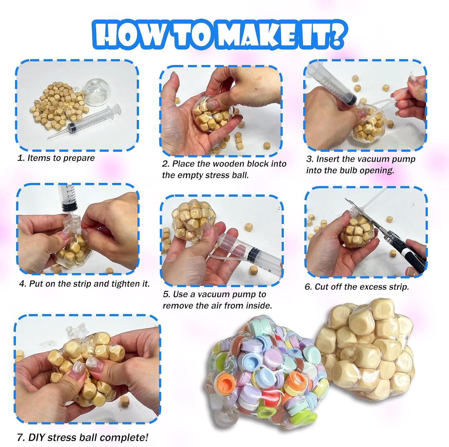 DIY Stress Ball Squishy Craft Kit Anxiety Relief - Image 3