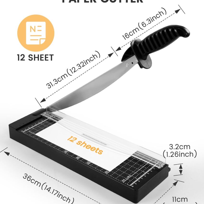 Heavy Duty Crafting Fabric Guillotine Paper Cutter