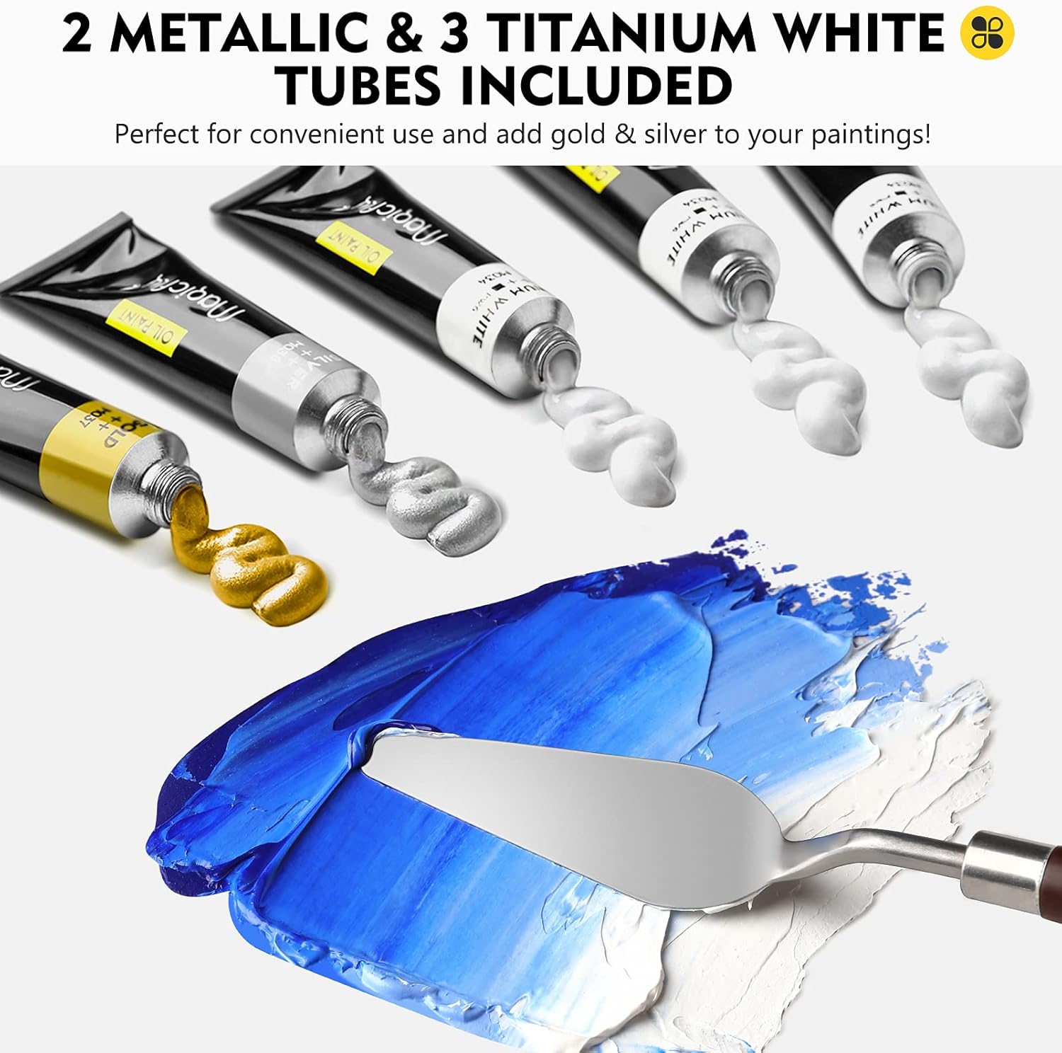 40 Color Oil Paint Set for Canvas Artists - Image 4