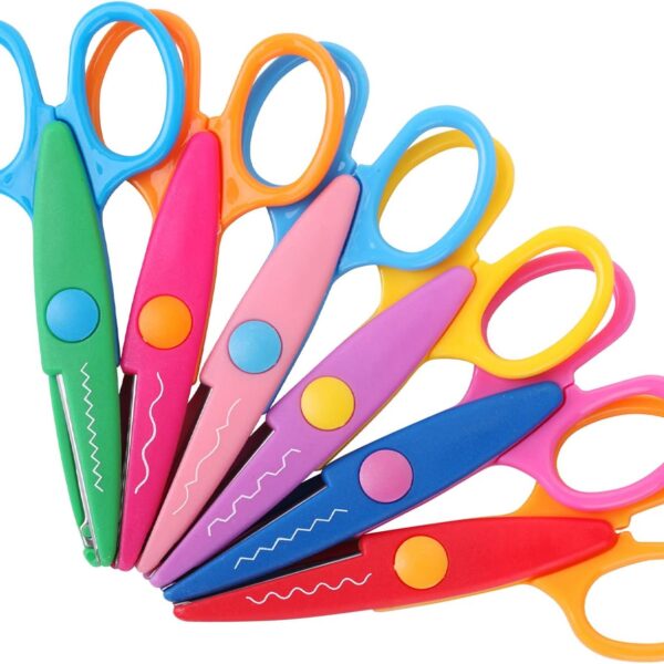 Decorative Edge Craft Scissors 6 Pack Set
