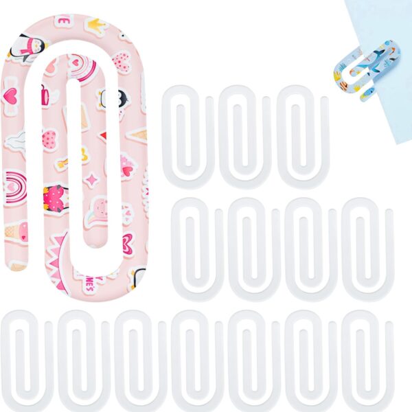 Sublimation Blank Acrylic Paper Clips Heat Press Set