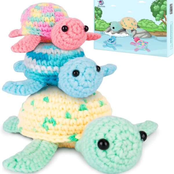 Beginner Crochet Animal Kit with Video Tutorials