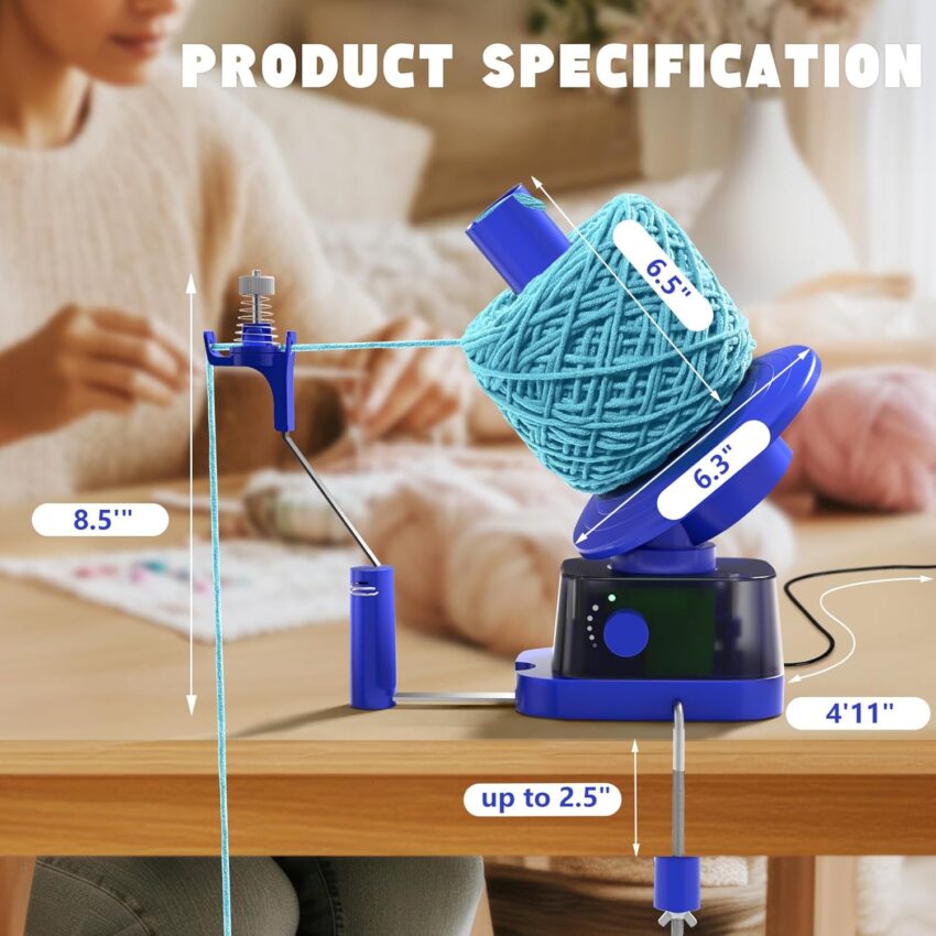 Electric Yarn Ball Winder for Crochet Knitting