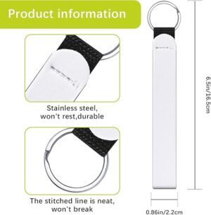 Bulk Sublimation Wristlet Keychain Blanks Heat Press Set