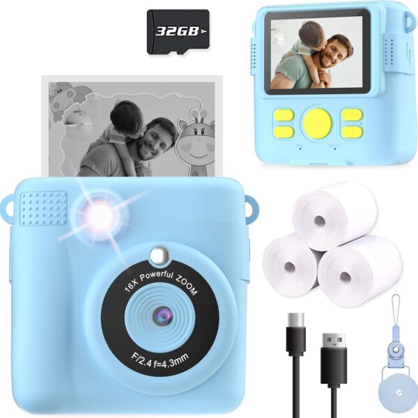 Instant Print Kids Camera Digital Craft Photo Kit