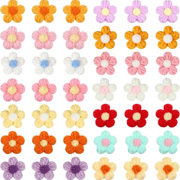 Crochet Flower Patches for DIY Crafts
