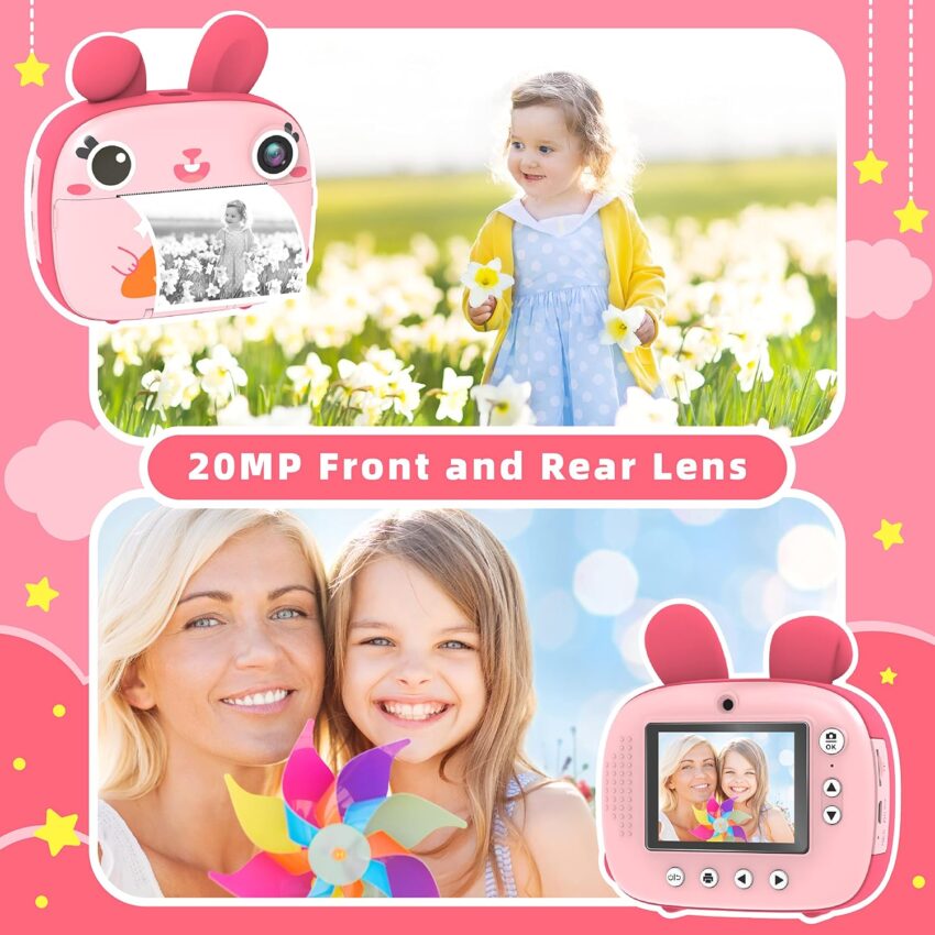 Kids Instant Print Camera 2.5K Digital Craft Kit