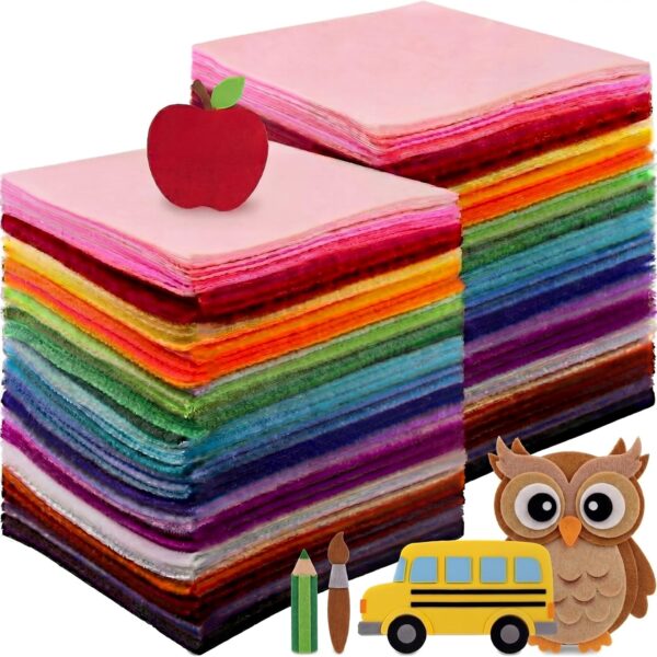 Assorted Color Felt Outdoor Fabric Craft Squares