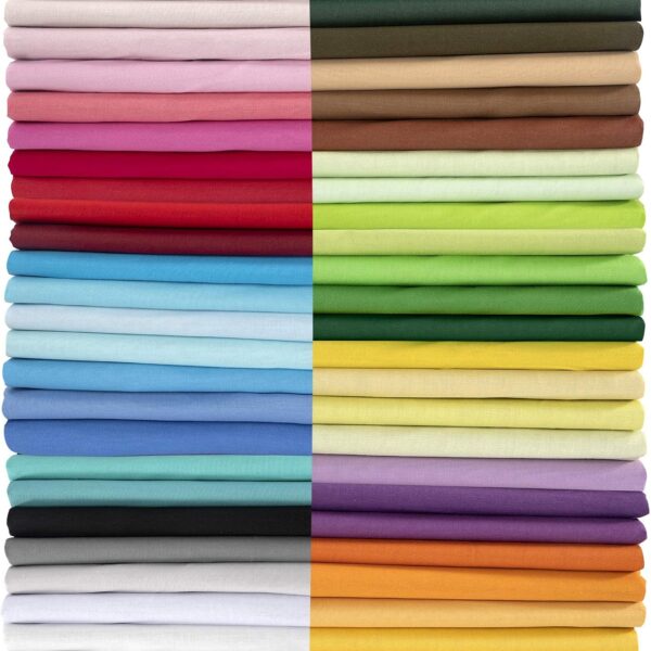 Cotton Fabric Bundle 50 Pack Quilting Squares