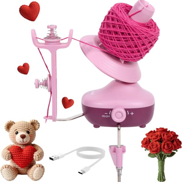 Electric Yarn Winder for Crochet and Knitting