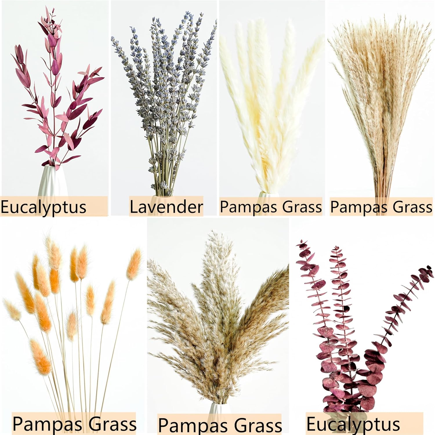 Fall Pampas Grass Dried Flower Autumn Floral Decor Arrangement - Image 3