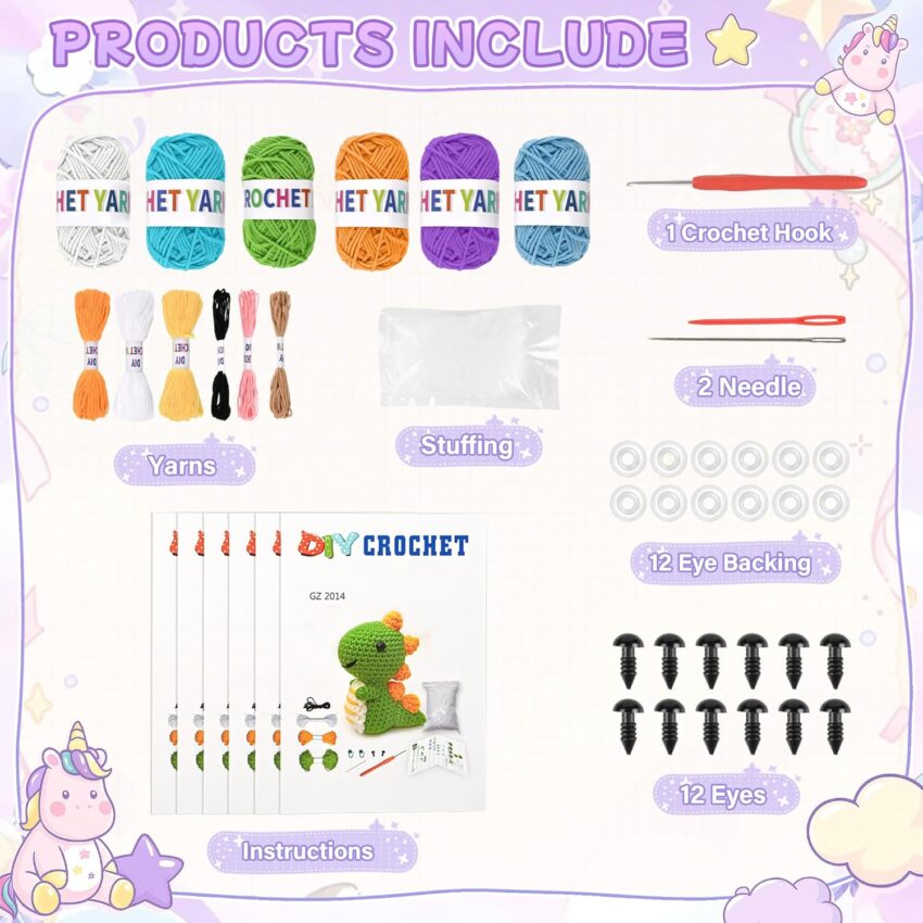 Beginner Crochet Kit Christmas Knitting Tutorials