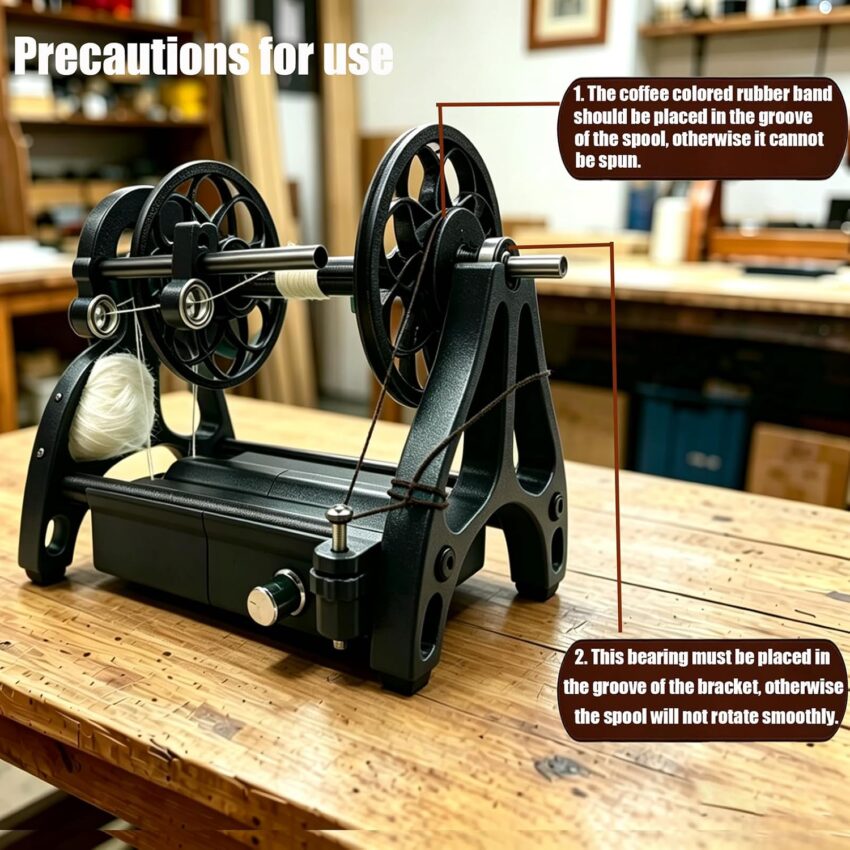 Electric Yarn Spinner with Foot Pedal Control