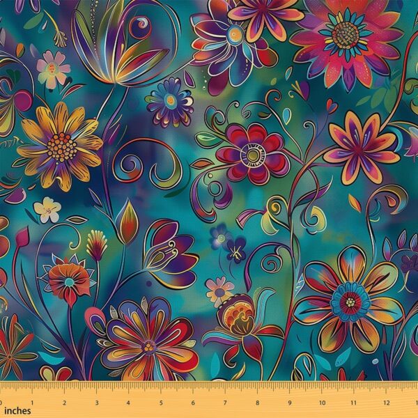 Gradient Boho Flannel Outdoor Fabric One Yard
