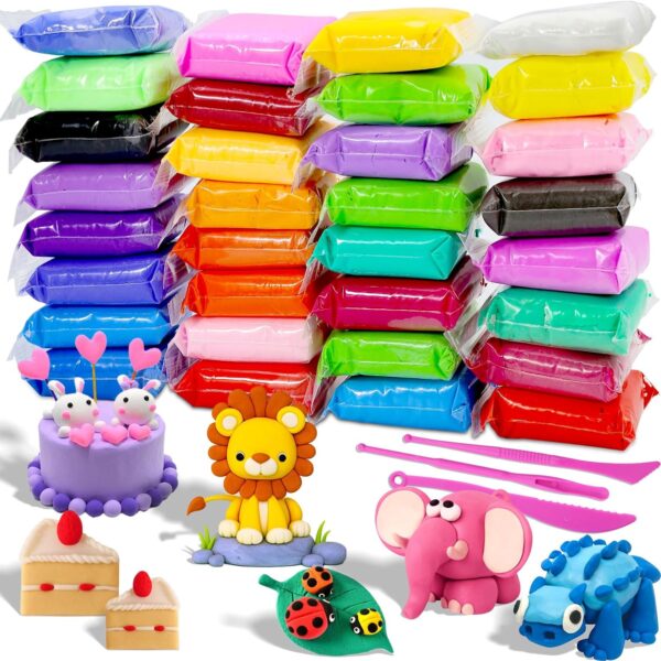 Air Dry Clay Kit 32 Colors for Kids