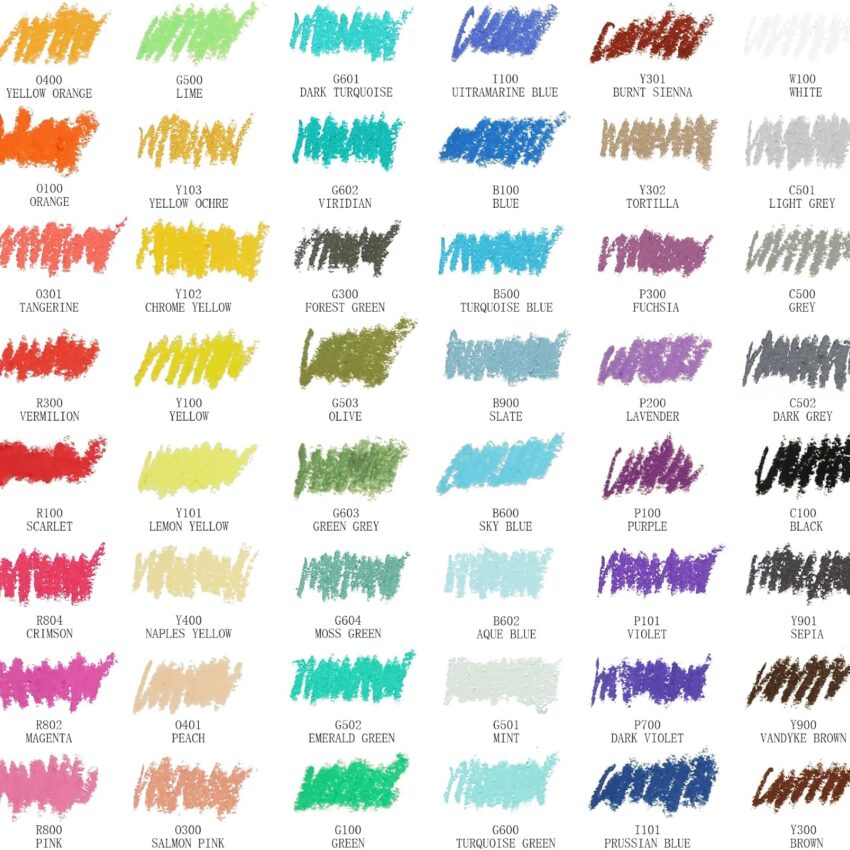 48 Color Soft Oil Pastels for Artists