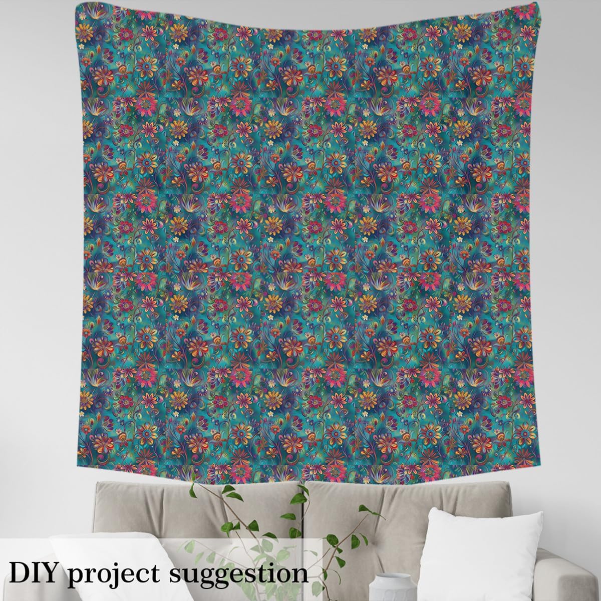 Gradient Boho Flannel Outdoor Fabric One Yard - Image 4