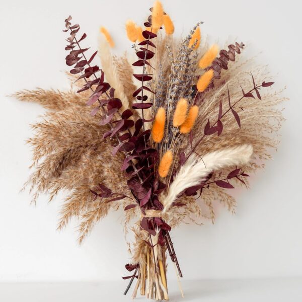 Fall Pampas Grass Dried Flower Autumn Floral Decor Arrangement