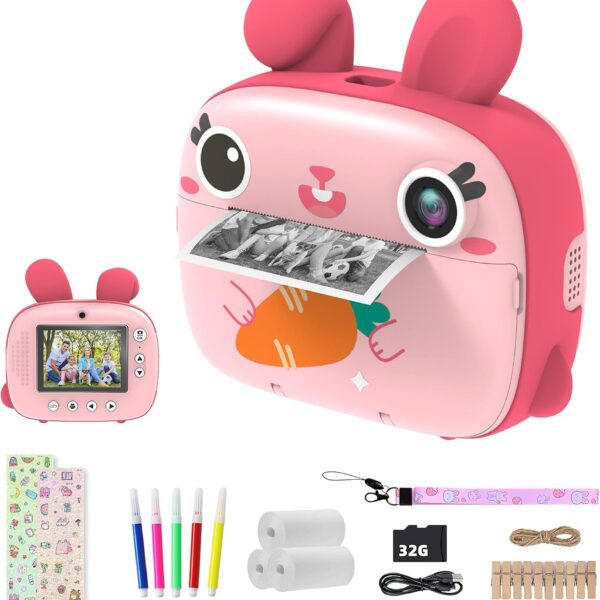 Kids Instant Print Camera 2.5K Digital Craft Kit