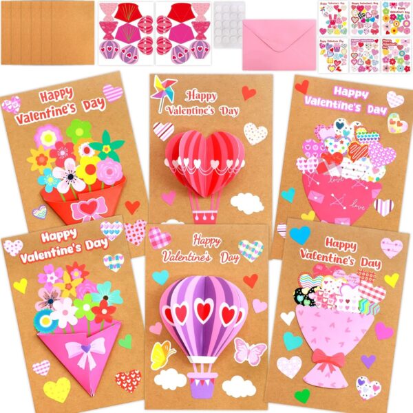 Valentine’s Day Kids DIY 3D Card Kit