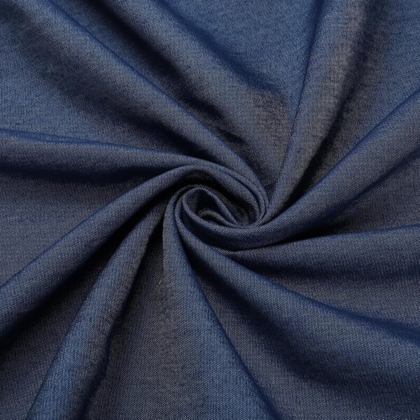 Bright Blue Denim Cotton Fabric One Yard