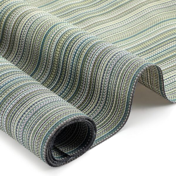 Teal Green Vinyl Mesh Outdoor Sling Fabric