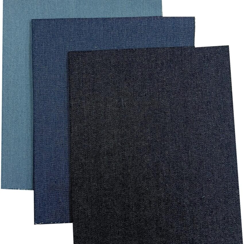 Thick Denim Quilting Fabric Fat Quarters Six