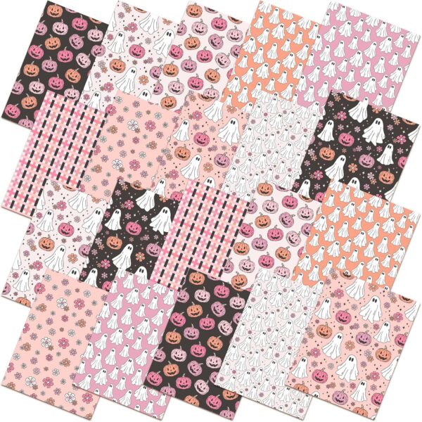 Pink Halloween Quilting Fabric Fat Quarters 10