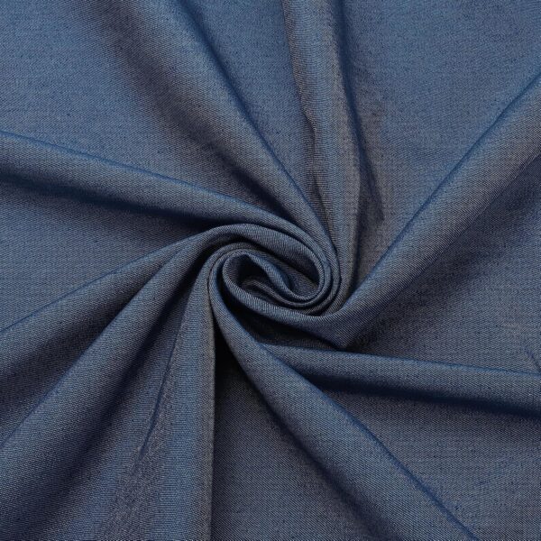 Blue Denim Cotton Upholstery Fabric One Yard