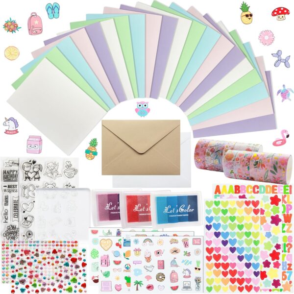 DIY Card Making Kit Greeting Cards Stamp Set