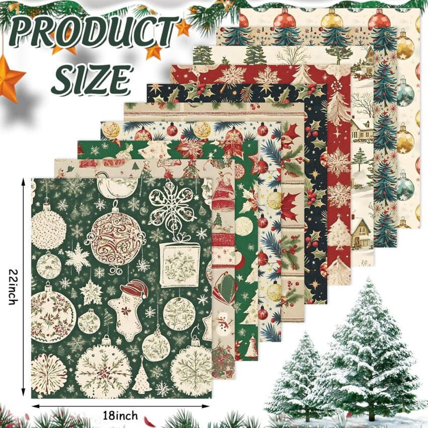 Christmas Cotton Quilting Fabric Fat Quarters 10