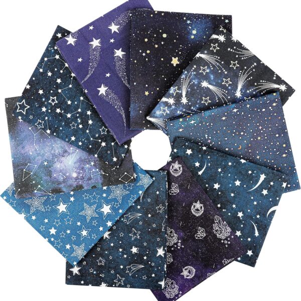 Starry Sky Cotton Quilting Fabric Bundle 10