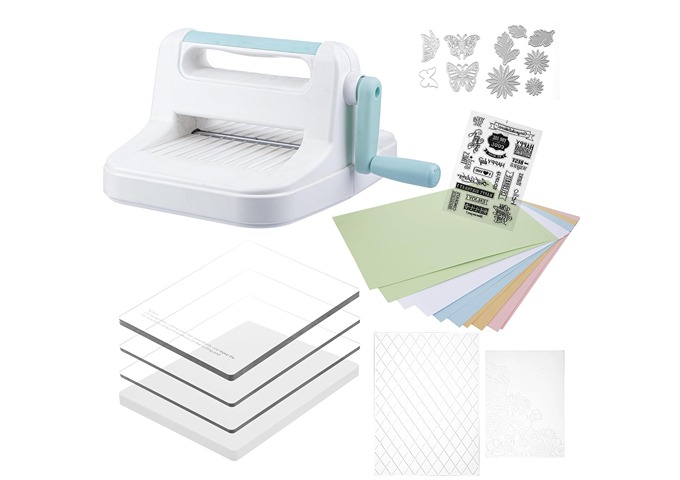 Blue Manual Crafting Fabric Die Cutting Machine