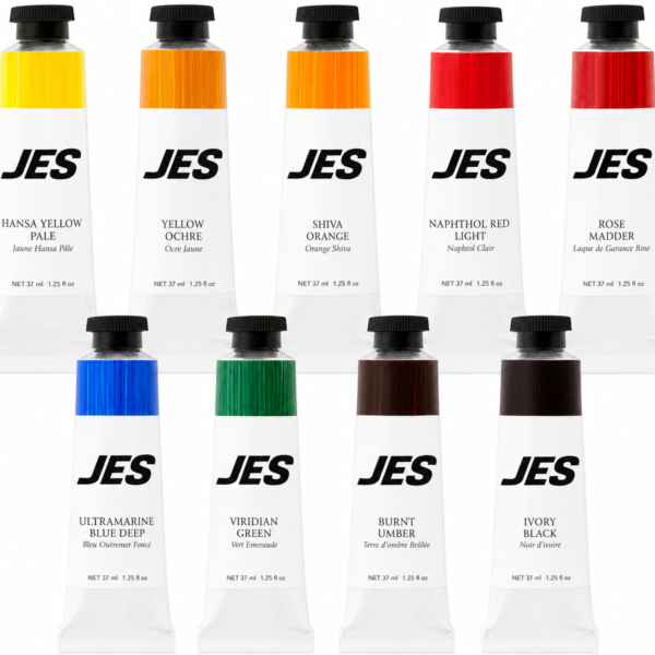 9 Color Oil Paint Set 37ml Artist Tubes