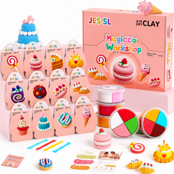 Air Dry Clay Kit 12 Box Dessert Set
