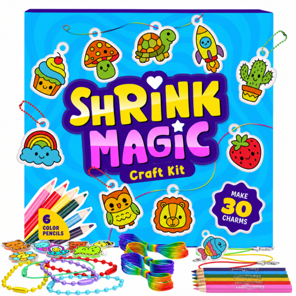 Shrinky Magic Craft Kit for Kids Birthday Gifts